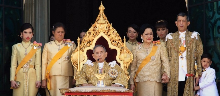 泰國王室家族。  (圖：AFP)
