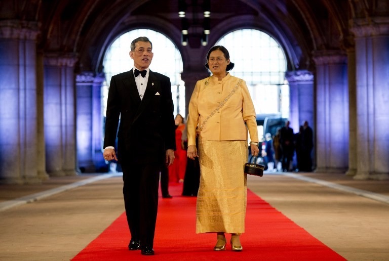 王儲瓦吉拉隆功和女王儲詩琳通公主。  (圖：AFP)