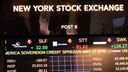 圖:AFP 美國股市周二收高