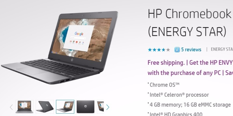 惠普 Chromebook (圖片來源:惠普官網)