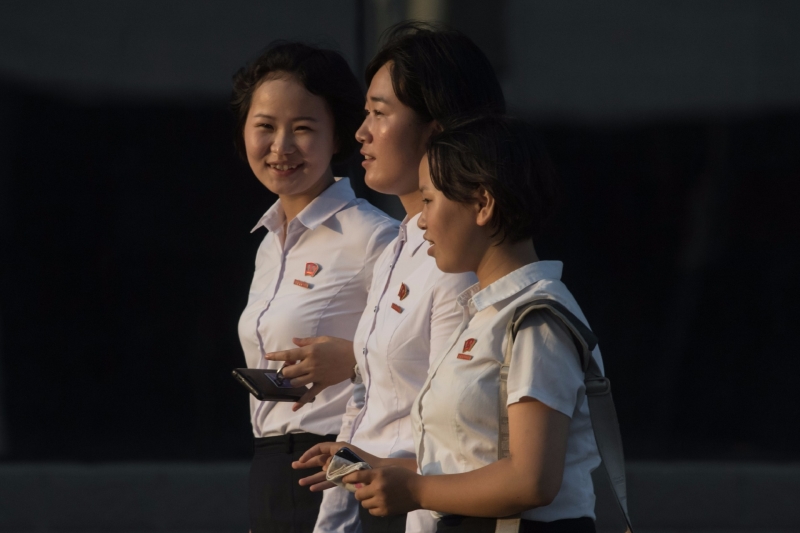 北韓大學生。(AFP)
