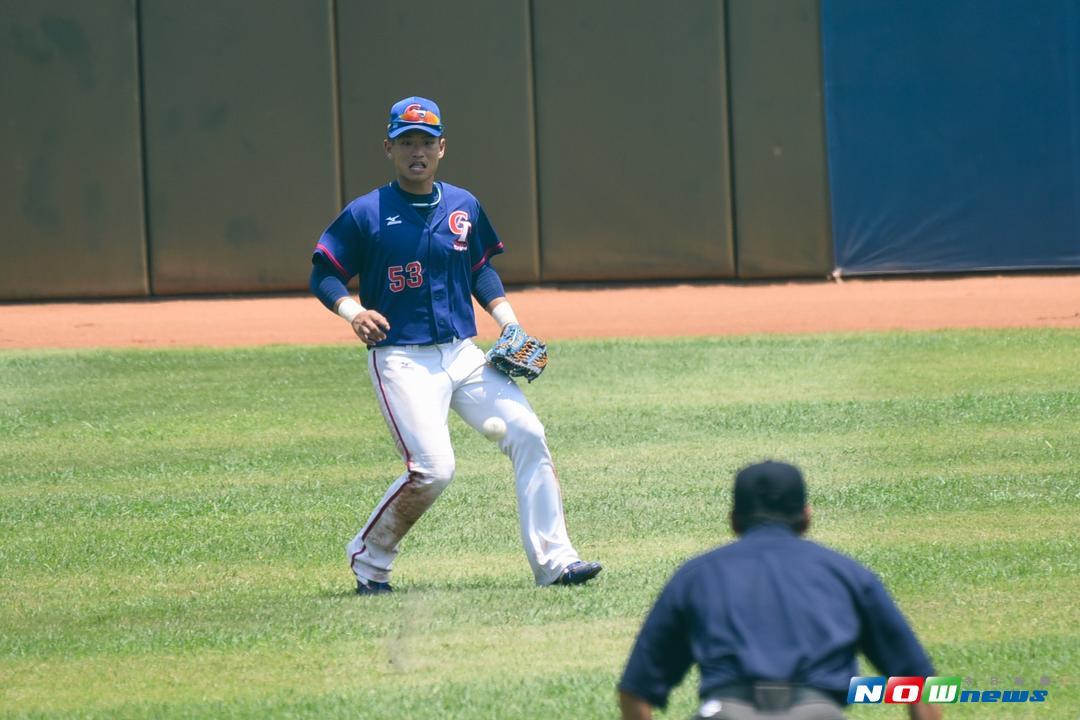 台北世大運棒球項目中華台北vs.法國，中華台北球員王正棠。（圖／記者陳明安攝，2017.08.20）