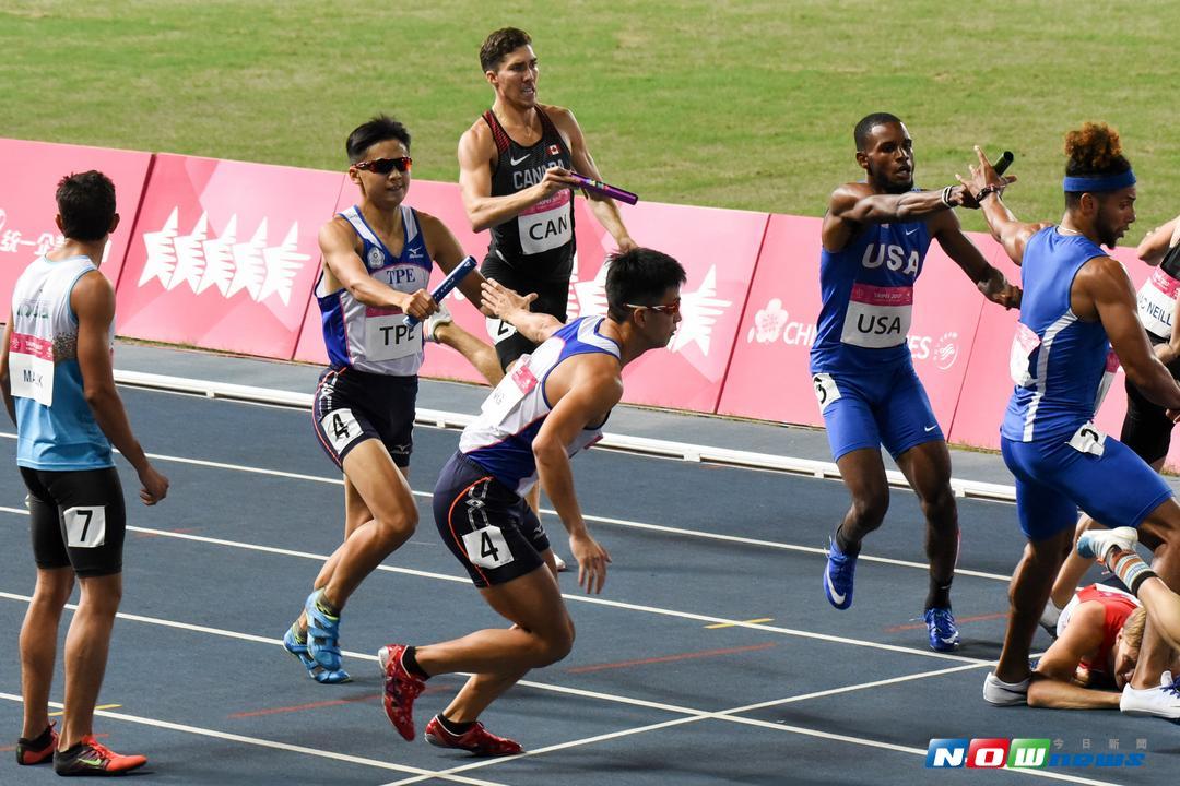 ▲男子4x400接力最終決賽，中華代表隊無緣獎牌。（圖／陳明安攝）