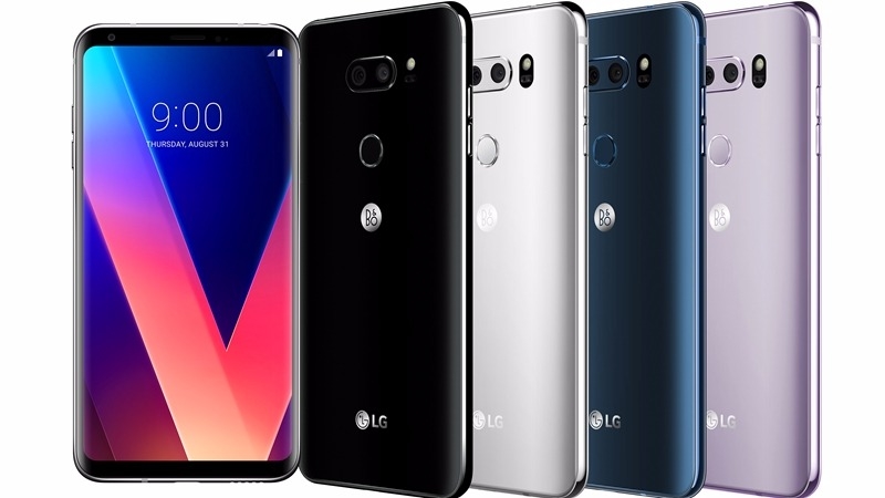 LG V30有黑、銀、藍、紫等4色。(圖：LG提供)
