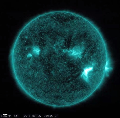 ▲科學家預計太陽閃焰的輻射將在下午抵達地球並產生影響。（圖／翻攝自NASA官方推特）
