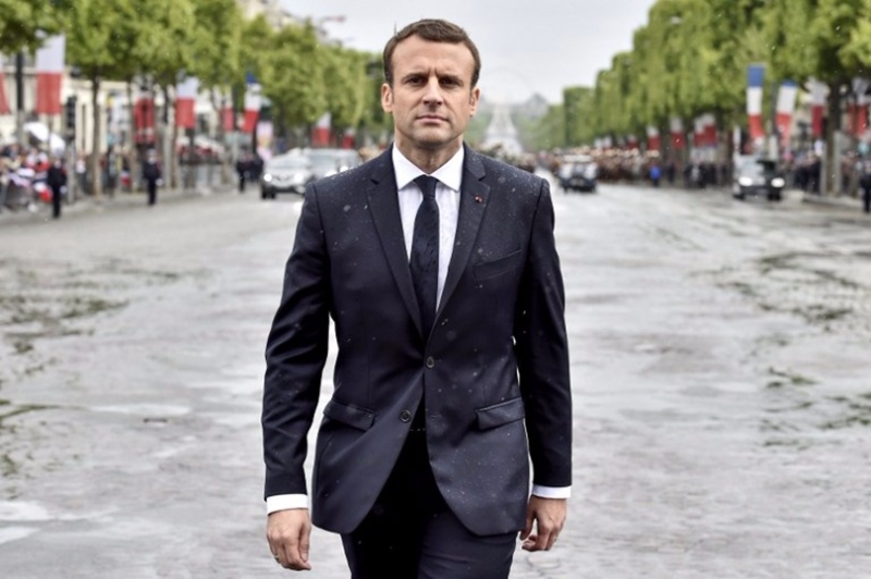 法國中間派的馬克宏當選總統，讓國際鬆了一口氣。 (圖：AFP)