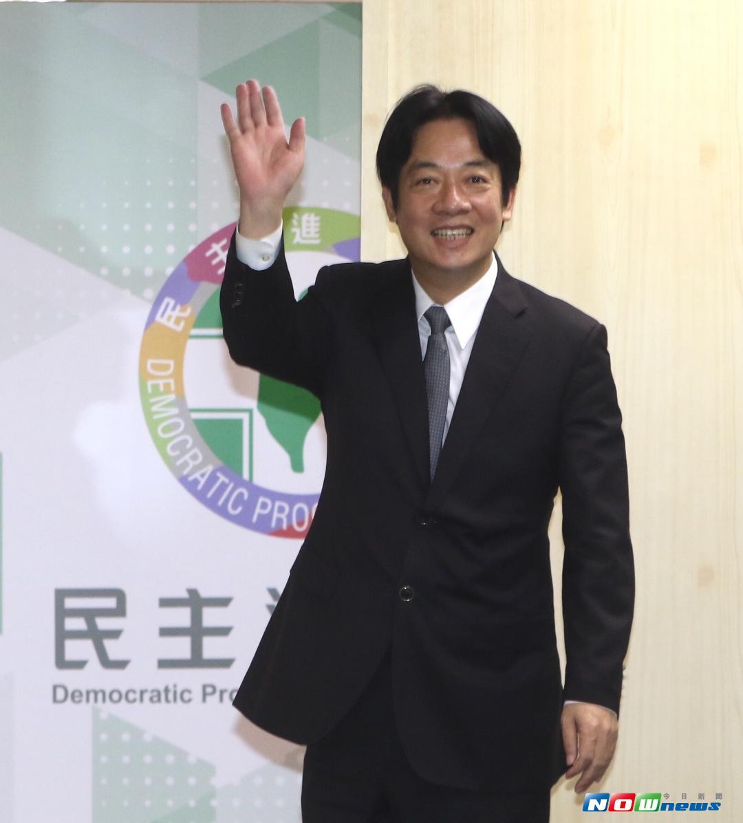 ▲行政院長賴清德13日首度以院長身分列席民進黨中執會，向民進黨幹部致意。（圖／NOWnews）