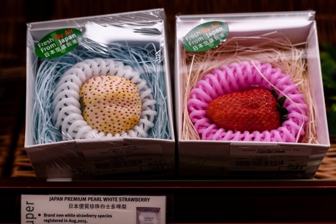 不同品種的草莓 / 圖：afp