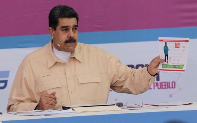 Maduro每週節目截圖 / 圖：路透