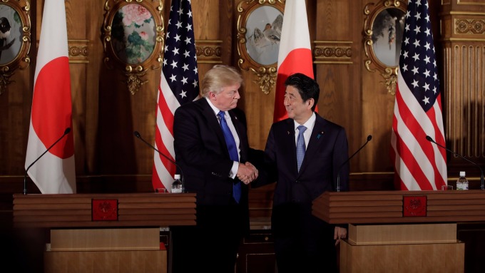 安倍加預算,防北韓再搗彈。(AFP)