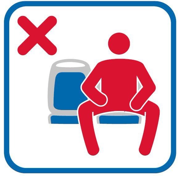 manspreading (開腿族)，這種坐姿影響其他乘客，已引起大眾厭惡。