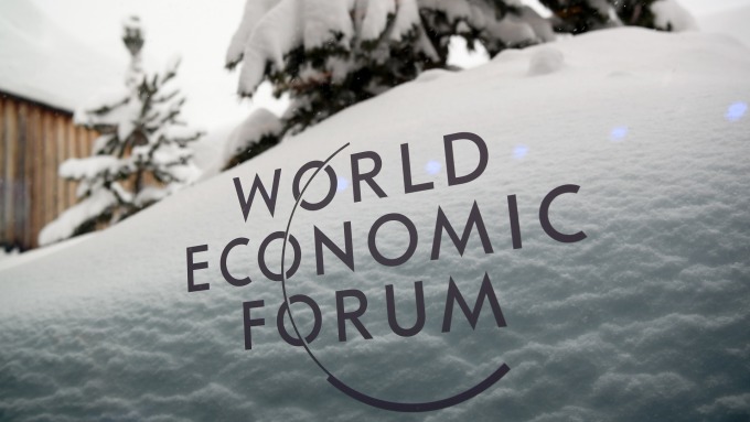 瑞士達沃斯舉行世界經濟論壇。(圖：AFP)