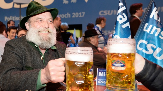 德國啤酒銷售量下滑。(圖：AFP)