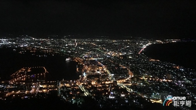 地震前北海道函管夜景。(鉅亨網記者王莞甯攝)