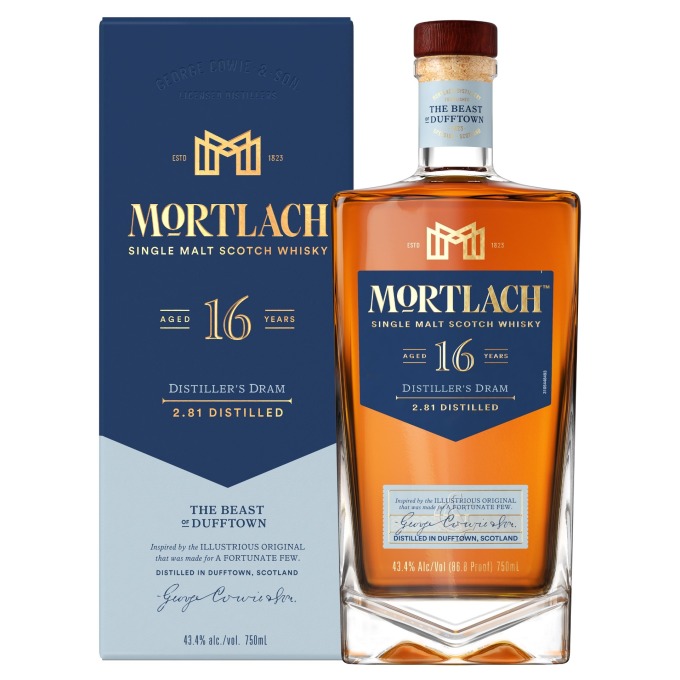 【參考圖片】Mortlach慕赫2.81 - 16年單一麥芽威士忌附盒照，建議售價NT$2,500元