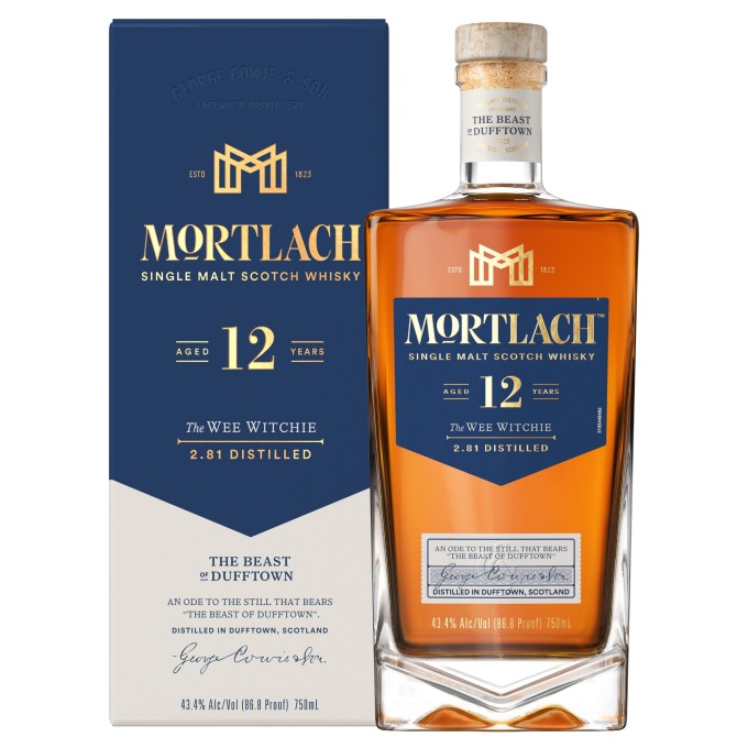 【參考圖片】Mortlach慕赫2.81 - 12年單一麥芽威士忌附盒照，建議售價NT$1,480元