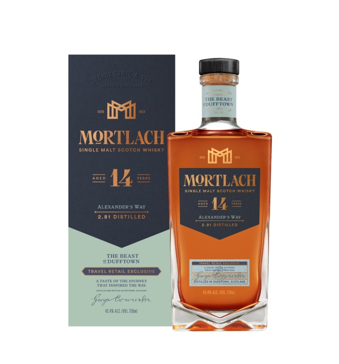 【參考圖片】Mortlach慕赫2.81 - 14年單一麥芽威士忌附盒照，建議售價NT$1,600元