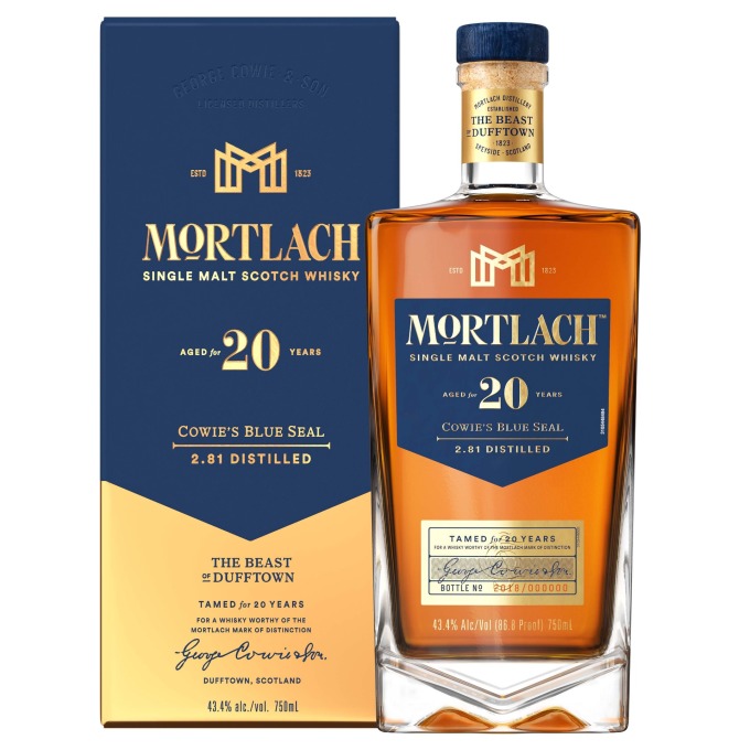 【參考圖片】Mortlach慕赫2.81 - 20年單一麥芽威士忌附盒照，建議售價NT$6,200元