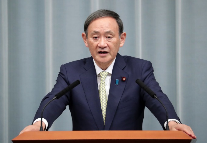 內閣官房長官菅義偉 (圖片來源:AFP)