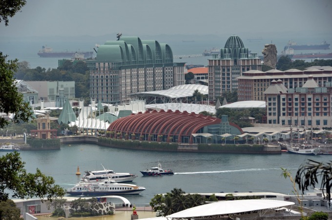 新加坡的聖淘沙綜合度假村 (圖：AFP)