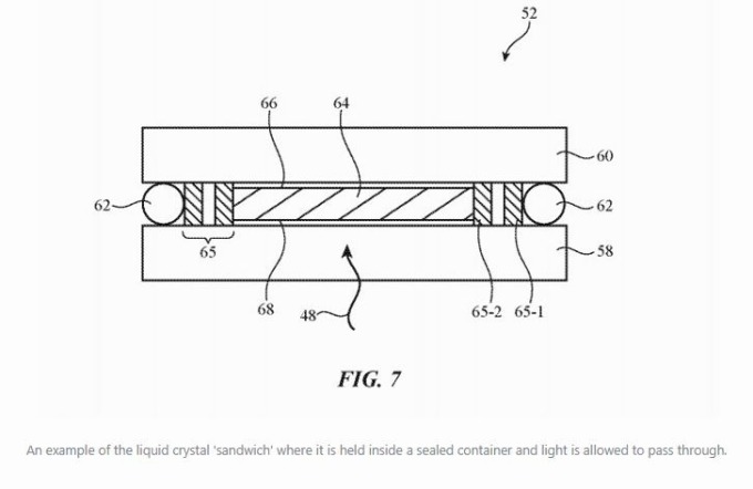 蘋果液晶技術切換器專利申請草圖（圖片:截自Apple Insider）