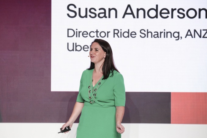 Uber選中澳洲墨爾本、作為空中計程車的海外前哨市場。圖為Uber紐澳及北亞洲市場的總經理Susan Anderson (圖片:AFP)