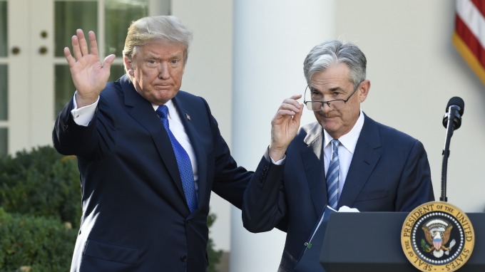 川普:如果不是Fed 道瓊可能比現在高1萬點(圖片:AFP)