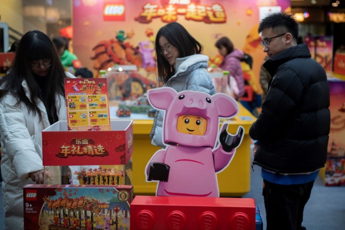 中國的樂高門市 (圖片: AFP)