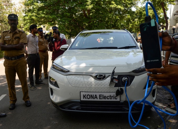 現代 Kona EV (圖片:AFP)