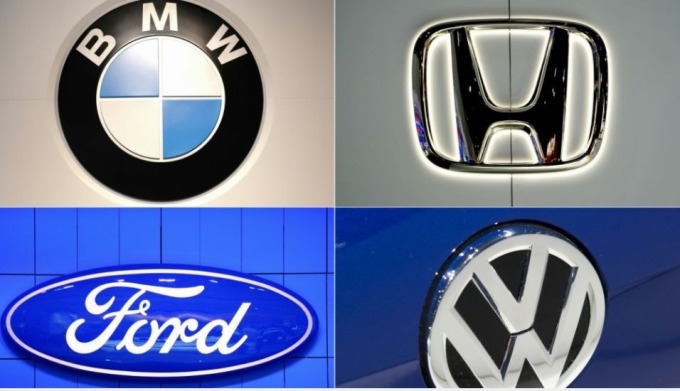 福特、本田、福斯和 BMW 這 4 家汽車在7月另與加州政府達成空汙協議(圖片:AFP))
