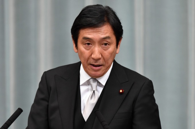 日本經濟產業大臣菅原一秀 (資料照片) (圖片:AFP)