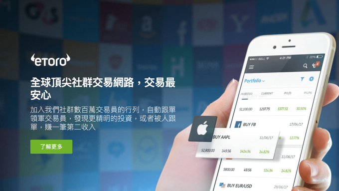 一站就能多元投資全世界 eToro四大優勢吸睛
