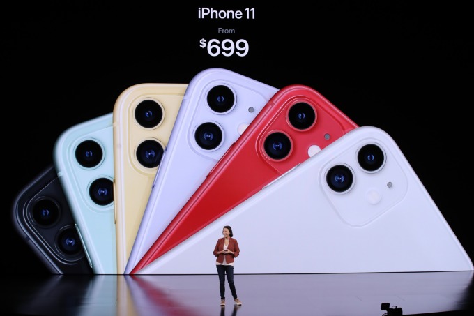 iPhone 11 產品線。(圖片:AFP)