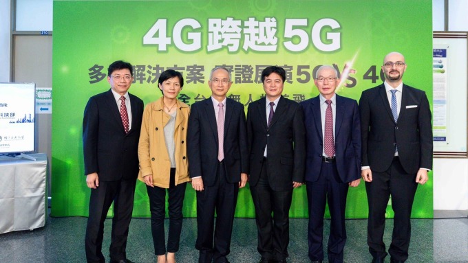 亞太電今日攜手交大展示5G成果。(圖:亞太電提供)