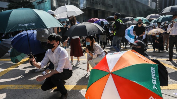 香港問題,比想像中嚴重。(圖/AFP)