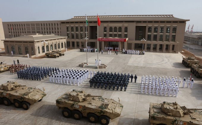 佈署在吉布地共和國的中國人民解放軍 (圖片:AFP)