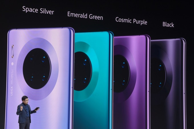 華為 Mate 30 系列機種 (圖片:AFP)