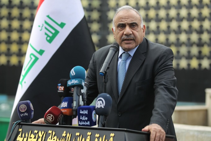 伊拉克代理總理 Adel Abdel Mahdi 已向美國國務卿蓬佩奧提出撤軍要求 (圖片: AFP)