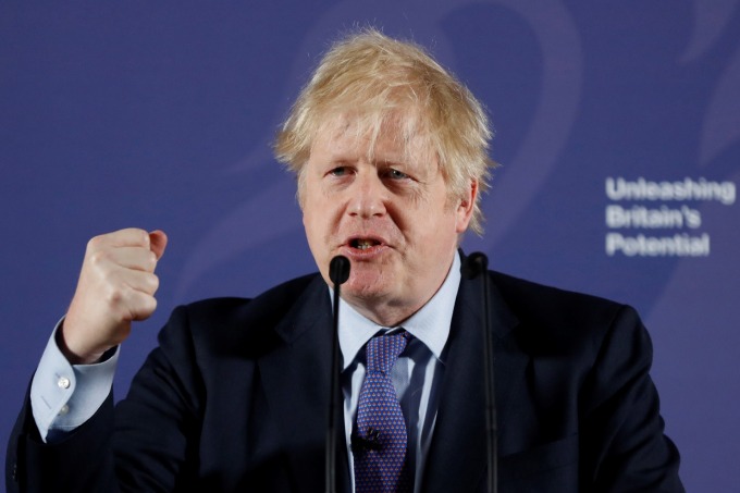 英國首相強生 (Boris Johnson) (圖片:AFP)