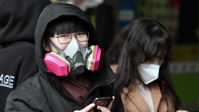 首爾武漢肺炎群聚感染 爆90人以上確診 (圖片：AFP)