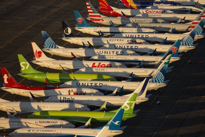 至今仍無法重回天際的大量 737MAX (圖片:AFP)