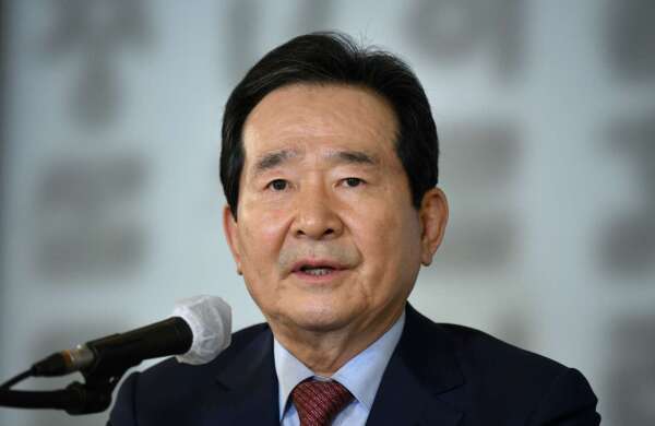 南韓國務總理丁世均 (圖片：AFP)