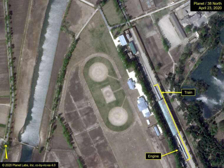 38 North 所公布的衛星照片 (圖片:AFP)