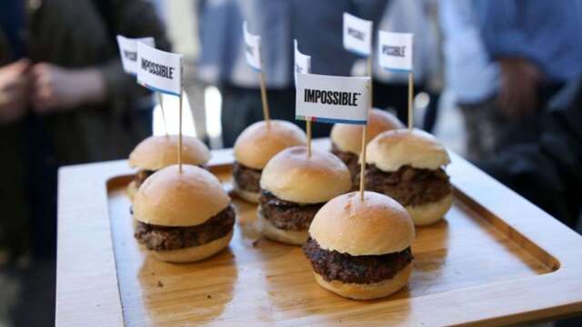 Impossible Foods、Beyond Meat表示，近期人造肉需求激增。(圖:AFP)