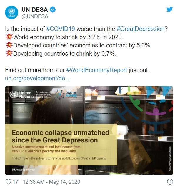 取自 UN DESA 推特帳號