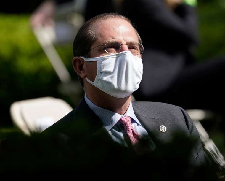 美國衛生部長艾薩 (Alex Azar) 批評世衛中國害死人。(圖片:AFP)