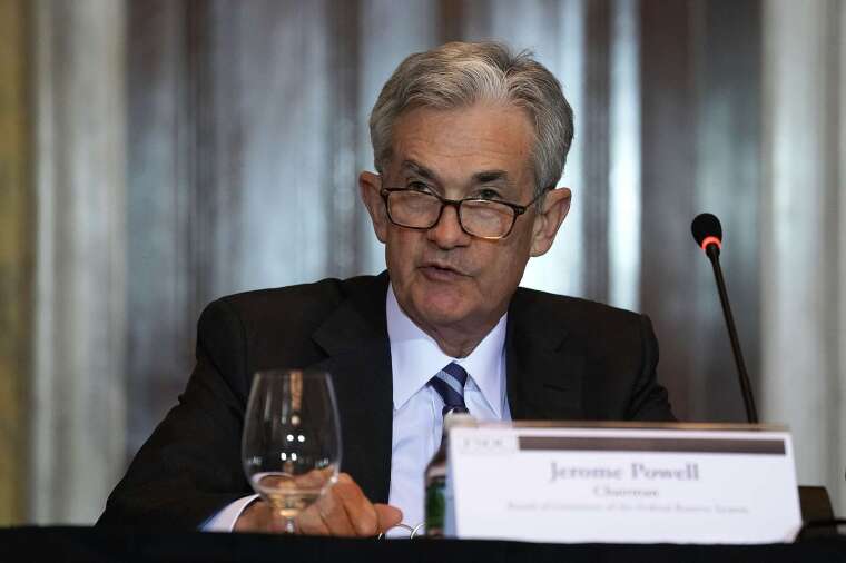 聯準會 (Fed) 主席鮑爾於聽證會中保證,如果經濟放緩,聯準會準備採取更多行動。(圖片:AFP)