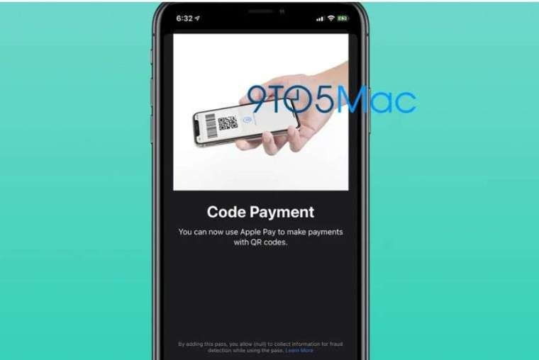 蘋果 QR code 支付功能 (圖片: 9TO5Mac)