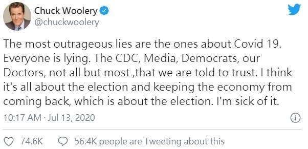(圖片: Chuck Woolery 推特)