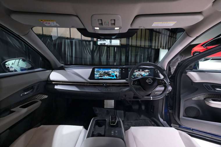 日產全新電動車 ARIYA 內裝 (圖片:AFP)